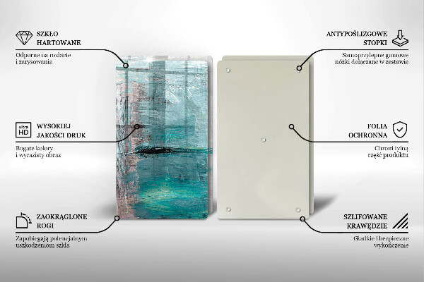 Üveg vágódeszka Festék absztrakciós háttér