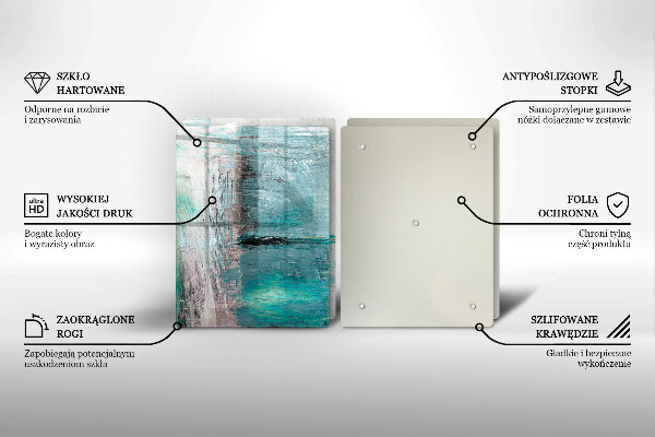 Üveg vágódeszka Festék absztrakciós háttér