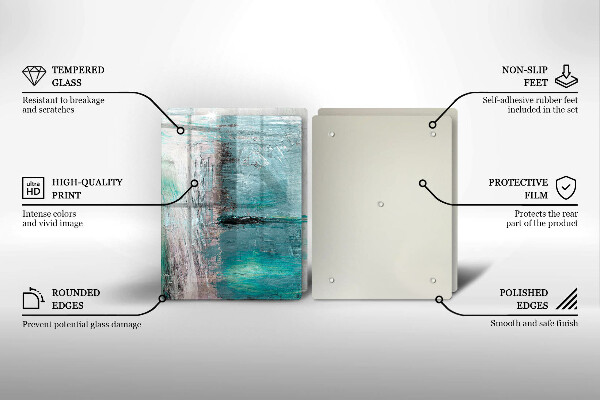 Üveg vágódeszka Festék absztrakciós háttér