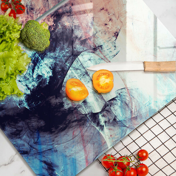 Üveg vágódeszka Festett absztrakció