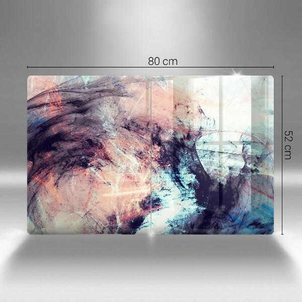 Üveg vágódeszka Festett absztrakció