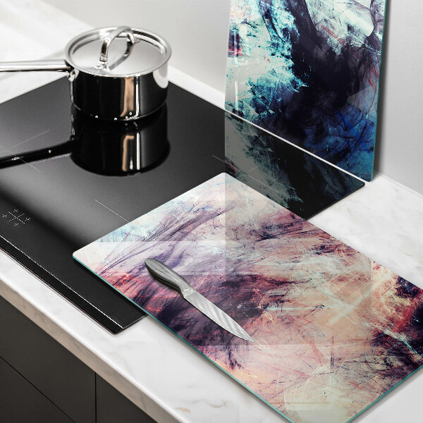 Üveg vágódeszka Festett absztrakció