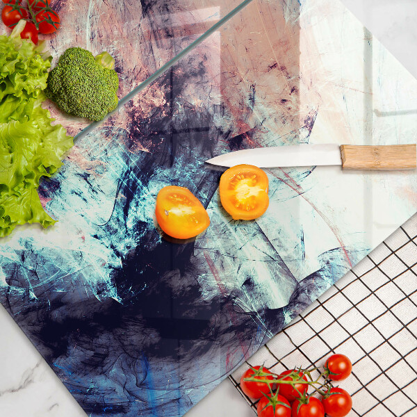 Üveg vágódeszka Festett absztrakció