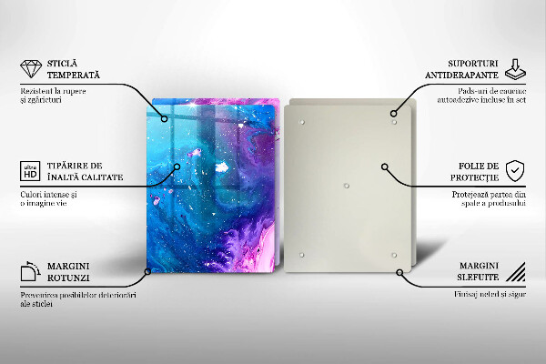 Üveg vágódeszka Absztrakciós tinták