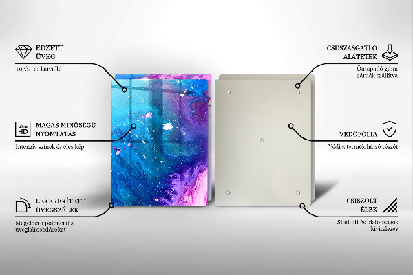 Üveg vágódeszka Absztrakciós tinták