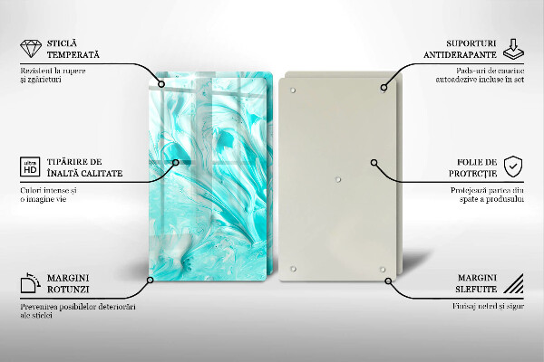 Üveg vágódeszka Absztrakciós festékek