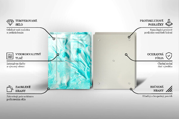 Üveg vágódeszka Absztrakciós festékek