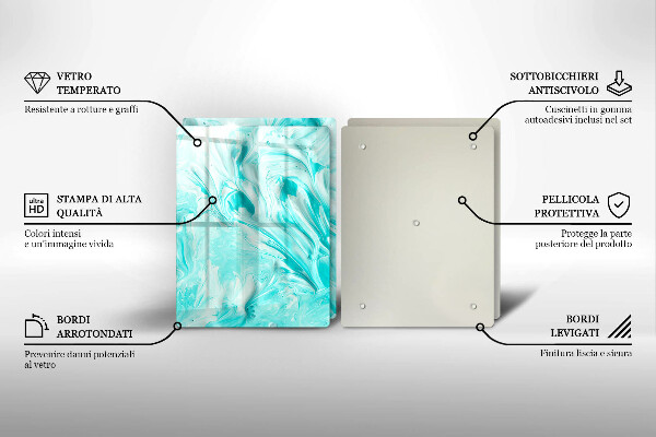 Üveg vágódeszka Absztrakciós festékek