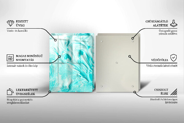 Üveg vágódeszka Absztrakciós festékek