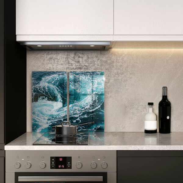 Üveg vágódeszka Habzó vízhullámok