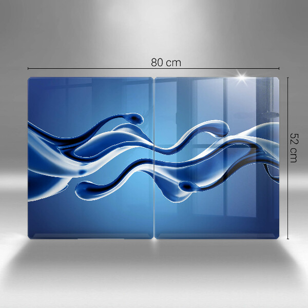 Üveg vágódeszka Folyadék absztrakció