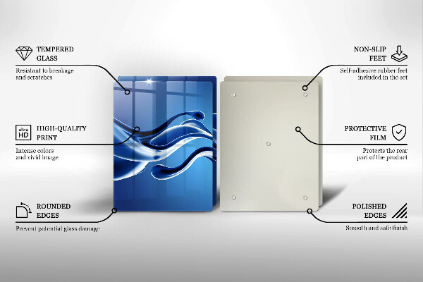 Üveg vágódeszka Folyadék absztrakció