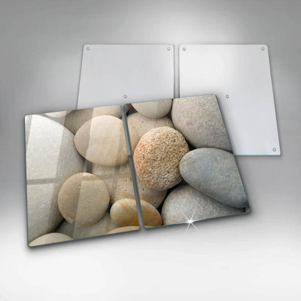 Üveg vágódeszka Ovális kövek mintája