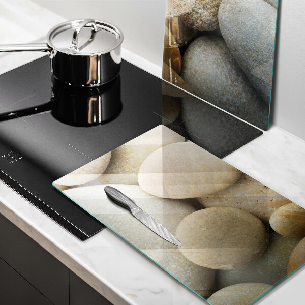 Üveg vágódeszka Ovális kövek mintája