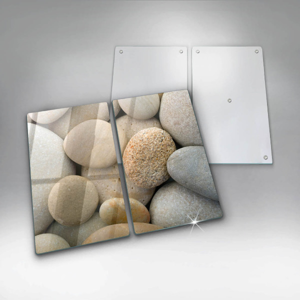 Üveg vágódeszka Ovális kövek mintája