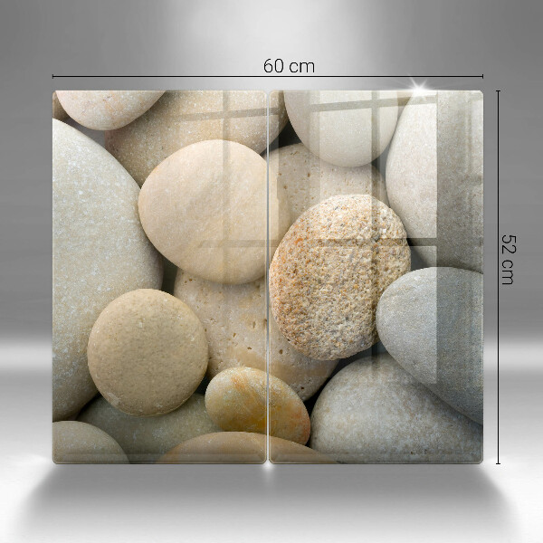 Üveg vágódeszka Ovális kövek mintája