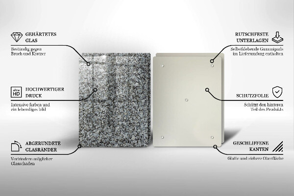 Üveg vágódeszka Kő textúra