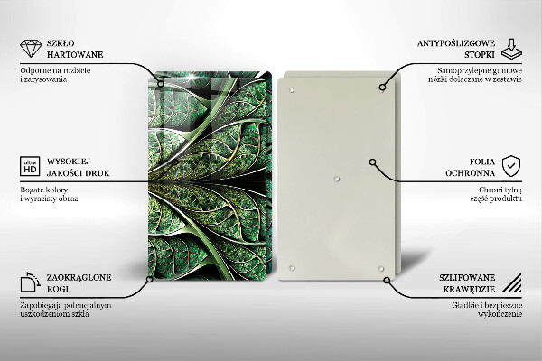 Üveg vágódeszka A levélér szerkezete