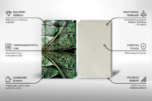 Üveg vágódeszka A levélér szerkezete