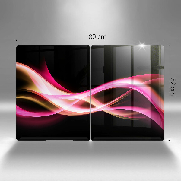 Üveg vágódeszka Absztrakt neon füst