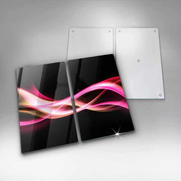 Üveg vágódeszka Absztrakt neon füst