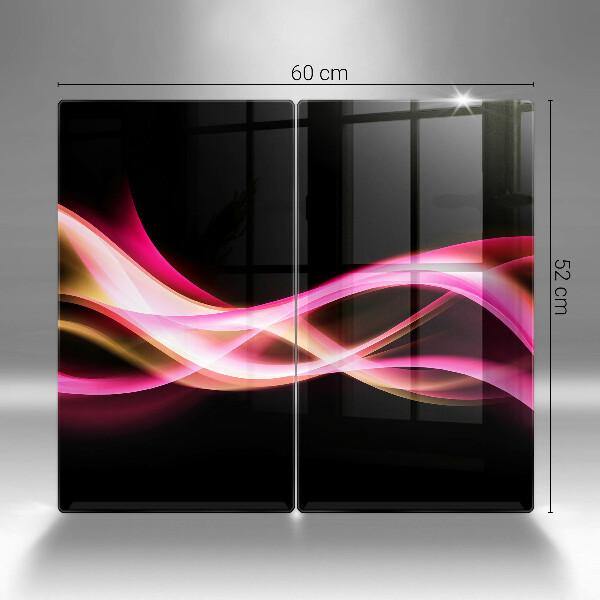 Üveg vágódeszka Absztrakt neon füst