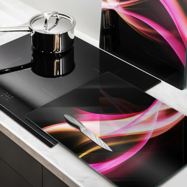 Üveg vágódeszka Absztrakt neon füst