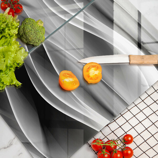 Üveg vágódeszka Absztrakt füstvonalak