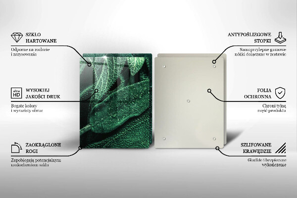 Üveg vágódeszka A növény levelei