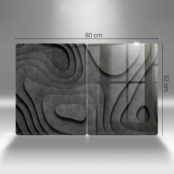 Üveg vágódeszka 3D kő formák