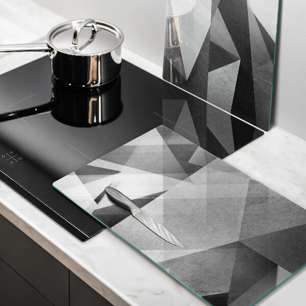 Üveg vágódeszka Konkrét éles absztrakció