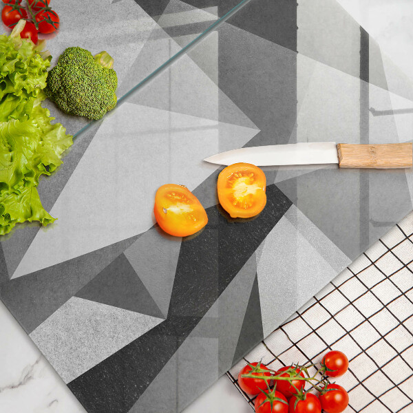 Üveg vágódeszka Konkrét éles absztrakció