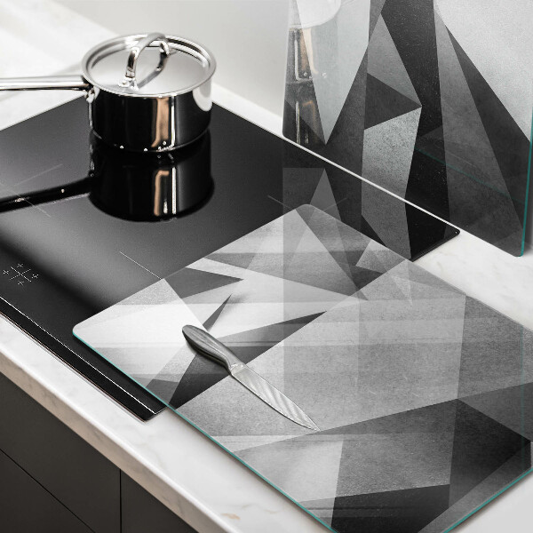 Üveg vágódeszka Konkrét éles absztrakció