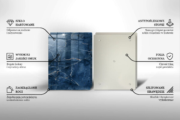 Üveg vágódeszka Márvány kő textúra