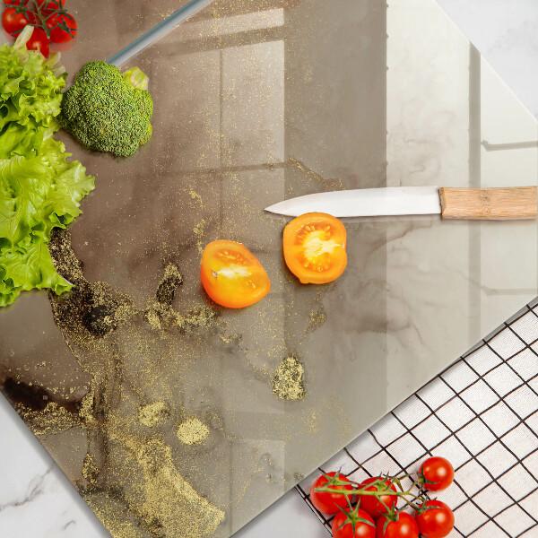 Üveg vágódeszka Arany absztrakció