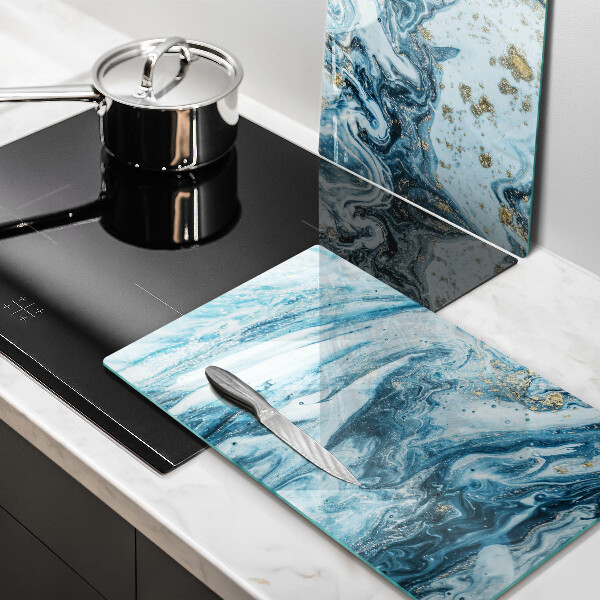 Üveg vágódeszka Szerkezete arannyal