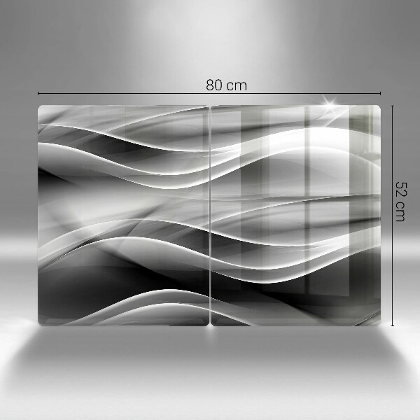 Üveg vágódeszka Absztrakciós finom vonalak