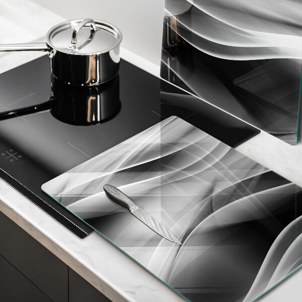 Üveg vágódeszka Absztrakciós finom vonalak