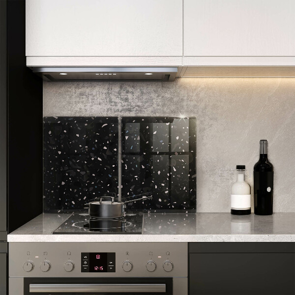 Üveg vágódeszka Sötét kőedény