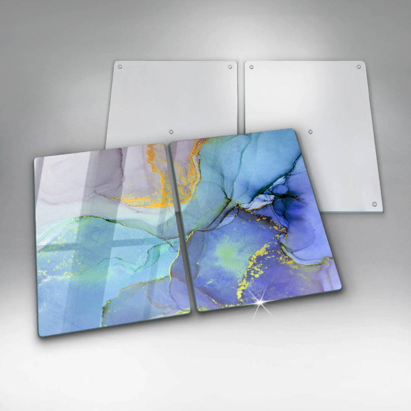 Üveg vágódeszka Repedt arany kő