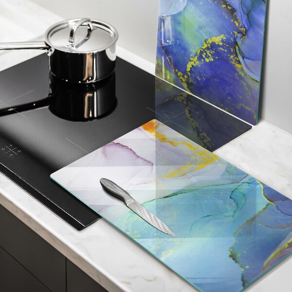 Üveg vágódeszka Repedt arany kő