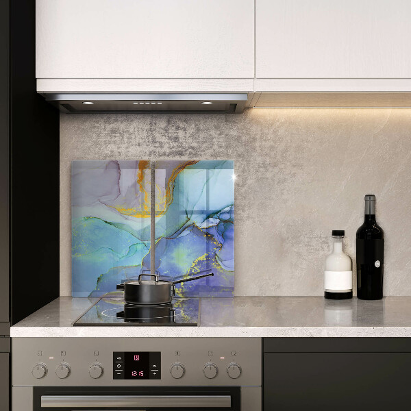 Üveg vágódeszka Repedt arany kő