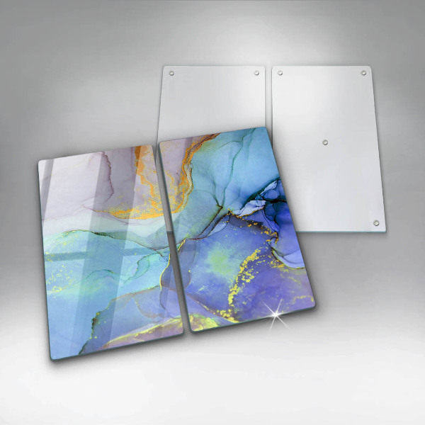 Üveg vágódeszka Repedt arany kő