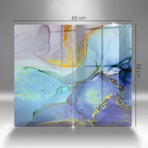 Üveg vágódeszka Repedt arany kő