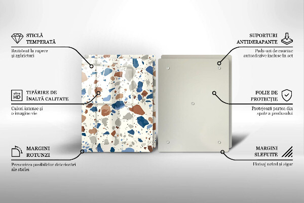 Üveg vágódeszka Dekoratív kőedény