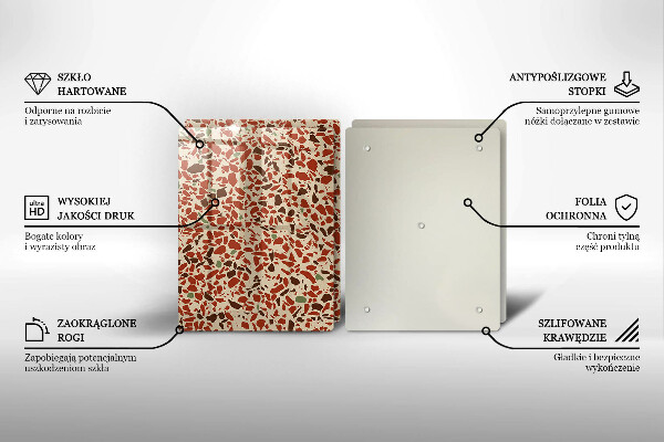 Üveg vágódeszka Finom kőedény