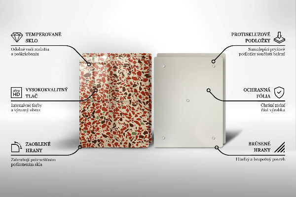 Üveg vágódeszka Finom kőedény