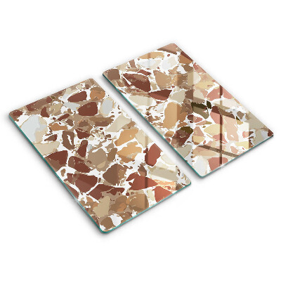 Üveg vágódeszka Kő díszítő foltok