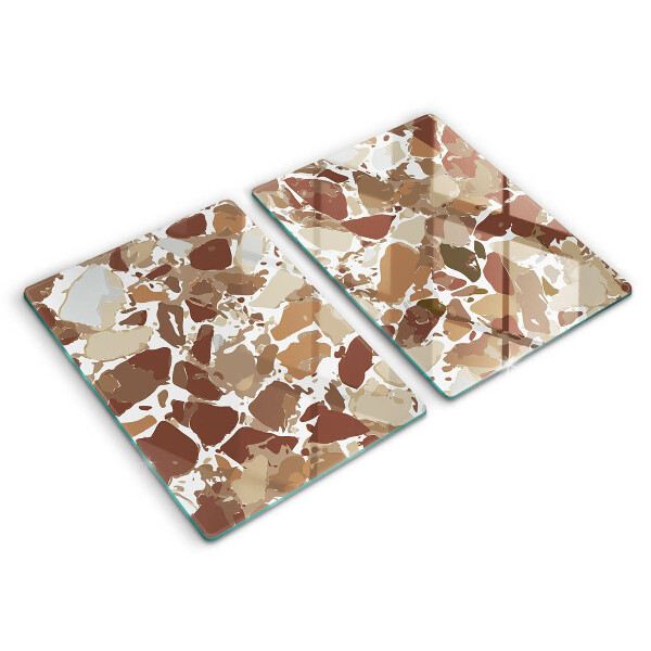 Üveg vágódeszka Kő díszítő foltok