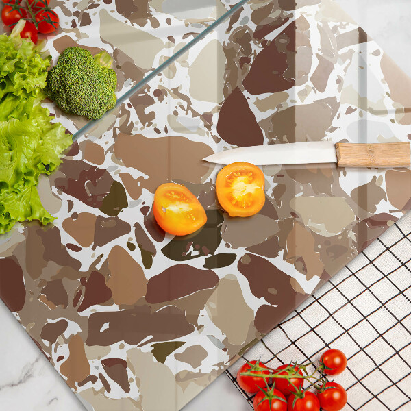 Üveg vágódeszka Kő díszítő foltok